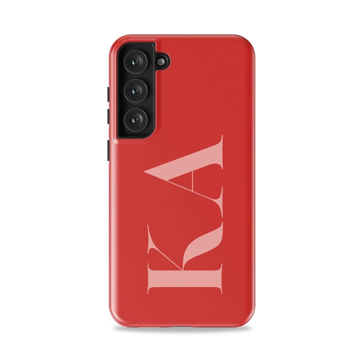 Large Initials Personalized Monogram Samsung Case - Custom Phone Cases - Slim - Galaxy S25 - inRipples