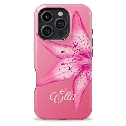 Lily Flowers Personalized iPhone Case - Custom Phone Cases - iPhone 16 Pro Max - Slim - inRipples
