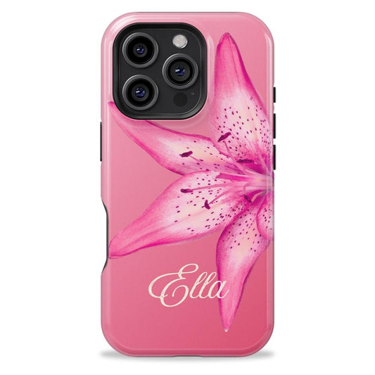 Lily Flowers Personalized iPhone Case - Custom Phone Cases - iPhone 16 Pro Max - Slim - inRipples
