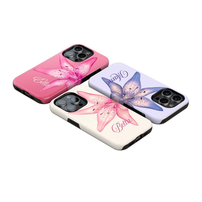 Lily Flowers Personalized iPhone Case - Custom Phone Cases - iPhone 16 Pro Max - Slim - inRipples