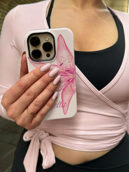 Lily Flowers Personalized iPhone Case - inRipples