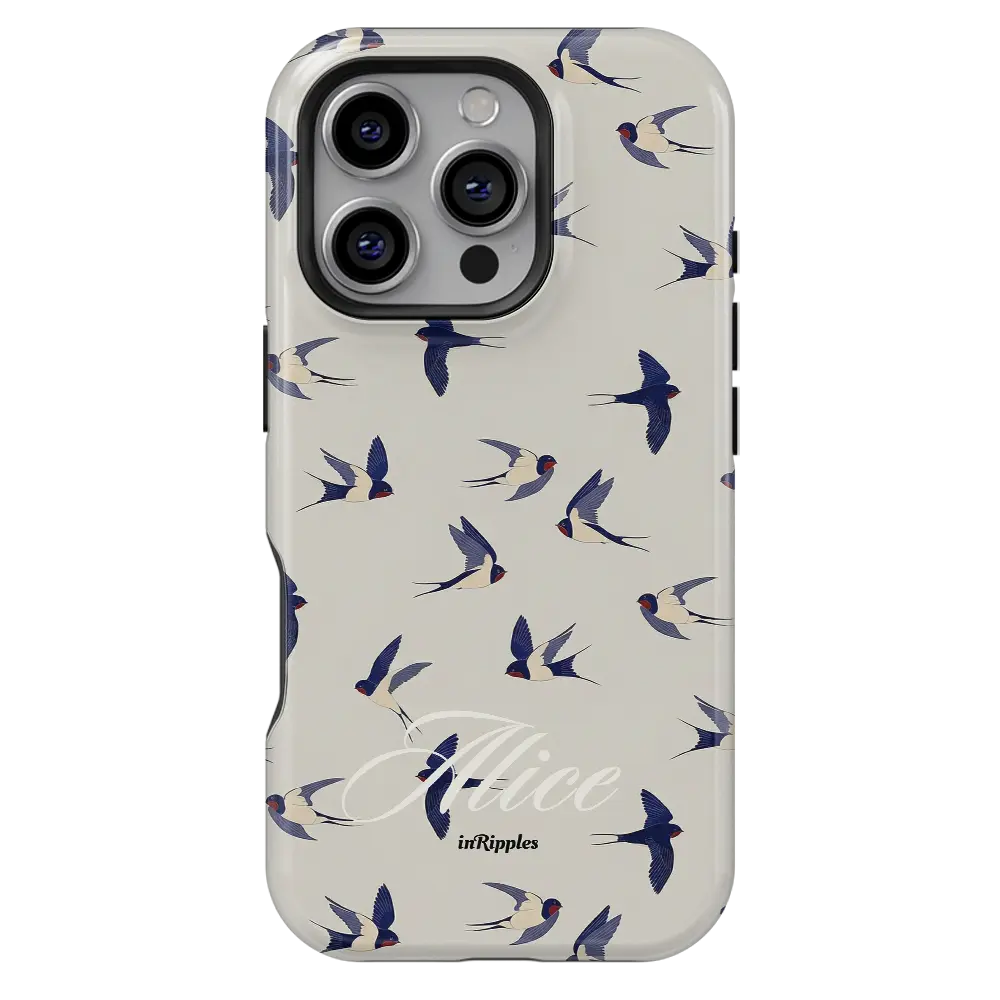 Meadow Flight Personalized iPhone Case-Custom Phone Cases-inRipples