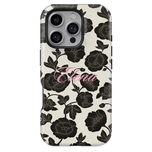 Noir Bloom Personalized iPhone Case-Custom Phone Cases-inRipples