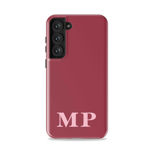 Pink Blush Personalized Initial Samsung Case - Custom Phone Cases - Slim - Galaxy S25 - inRipples