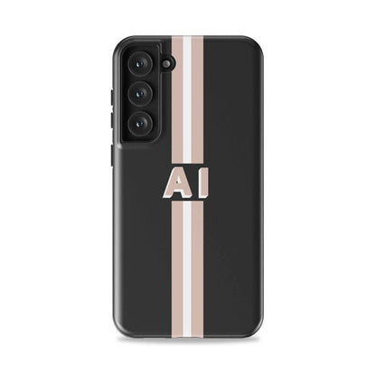 Stripe Personalized Name Monogram Samsung Case - Custom Phone Cases - Slim - Galaxy S25 - inRipples