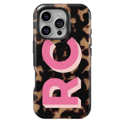 Tortoise Initials Personalized iPhone Case - inRipples