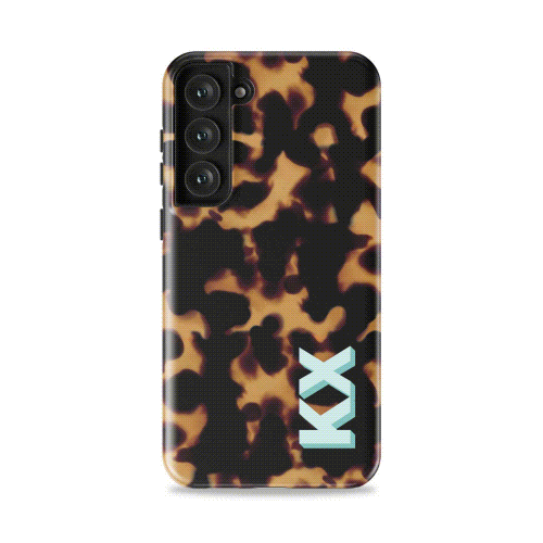 Tortoise Personalized Monogram Samsung Case - Custom Phone Cases - Slim - Galaxy S25 - inRipples