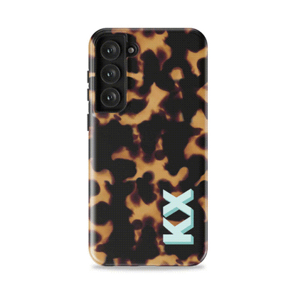 Tortoise Personalized Monogram Samsung Case - Custom Phone Cases - Slim - Galaxy S25 - inRipples