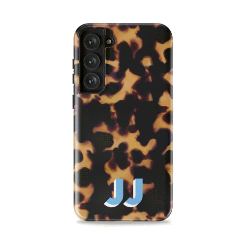 Tortoise Shell Personalized Monogram Samsung Case - Custom Phone Cases - Slim - Galaxy S25 - inRipples