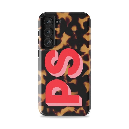 Tortoise Shell Personalized Monogram Samsung Case - Custom Phone Cases - Slim - Galaxy S25 - inRipples