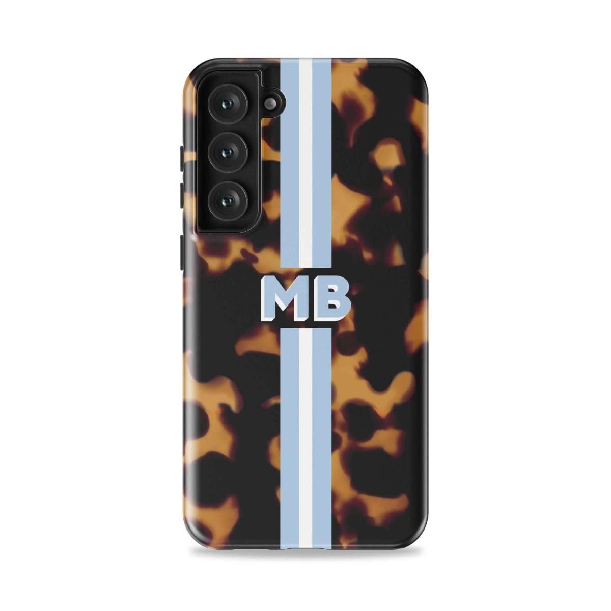 Tortoise Stripe Personalized Monogram iPhone Case - Custom Phone Cases - Slim - Galaxy S25 - inRipples