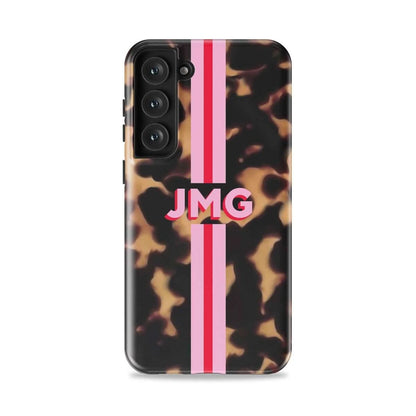 Tortoise Stripe Personalized Monogram iPhone Case - Custom Phone Cases - Slim - Galaxy S25 - inRipples
