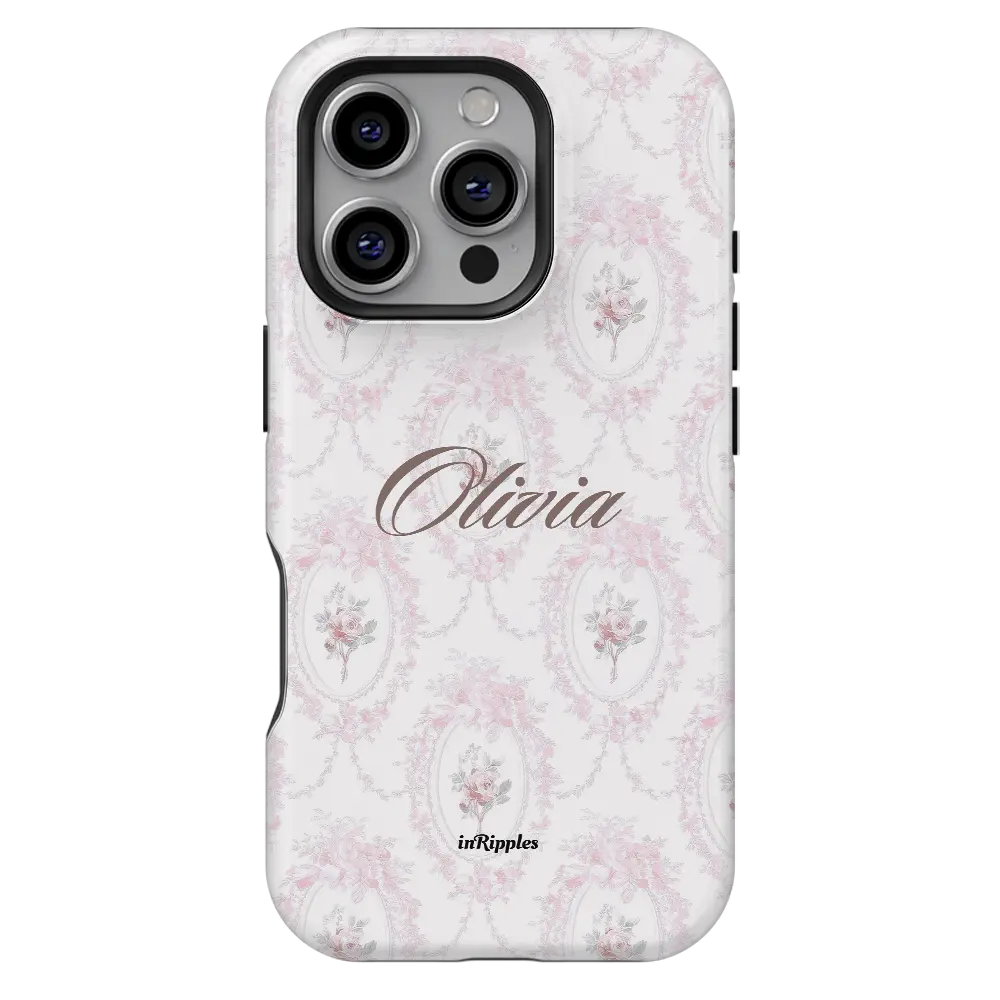 Whispering Rose Personalized iPhone Case-Custom Phone Cases-inRipples