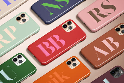 Large Initials Personalized Name Monogram iPhone Case