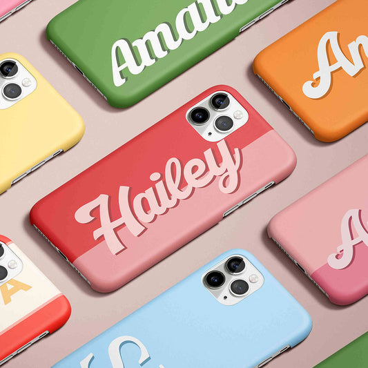 90's Retro Personalized Custom Name iPhone Case