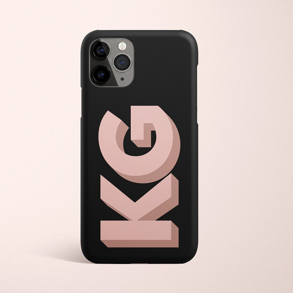 Big Initials Personalized Name Monogram iPhone Case