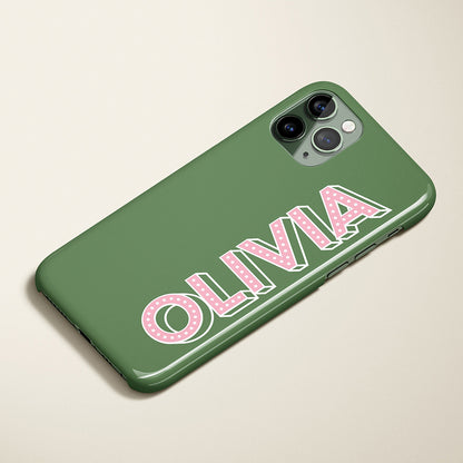 Personalized Custom Name Monogram iPhone Case