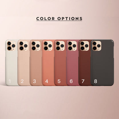 Nude Color Personalized Name Monogram iPhone Case