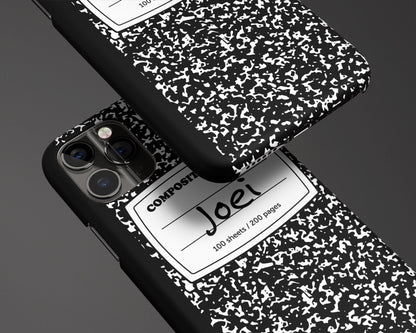 Notebook Personalized Custom Name iPhone Case