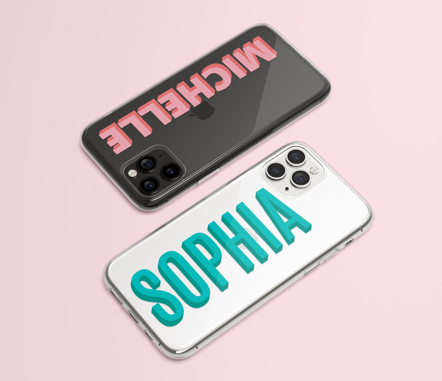 Clear Personalized Custom Name iPhone Case