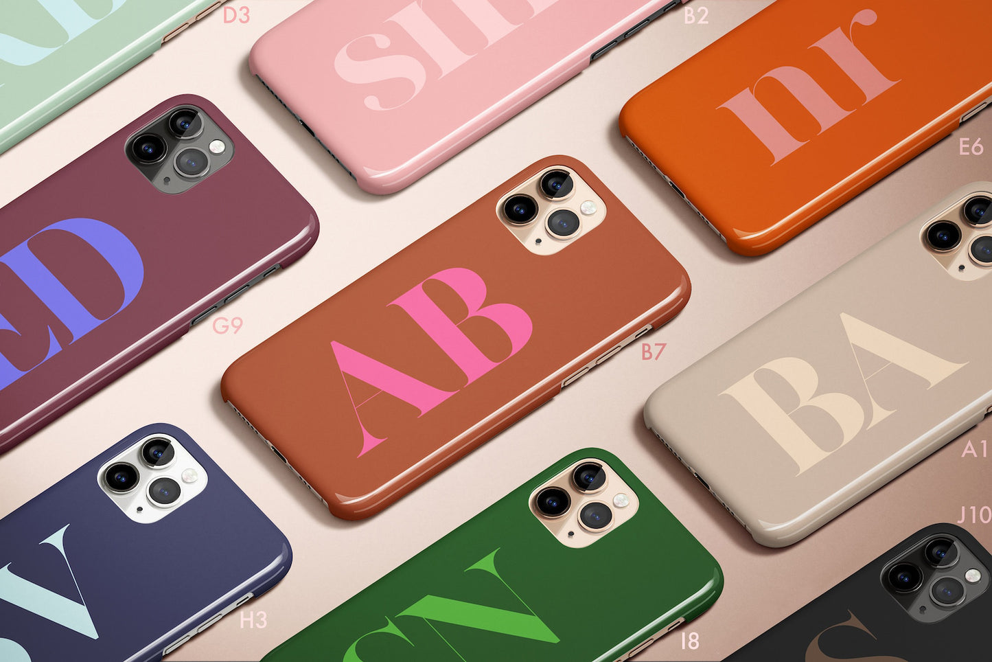 Large Initials Personalized Name Monogram iPhone Case