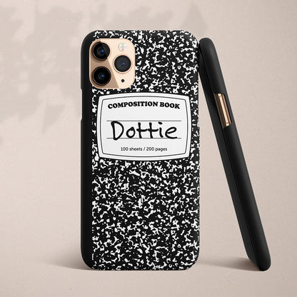 Notebook Personalized Custom Name iPhone Case