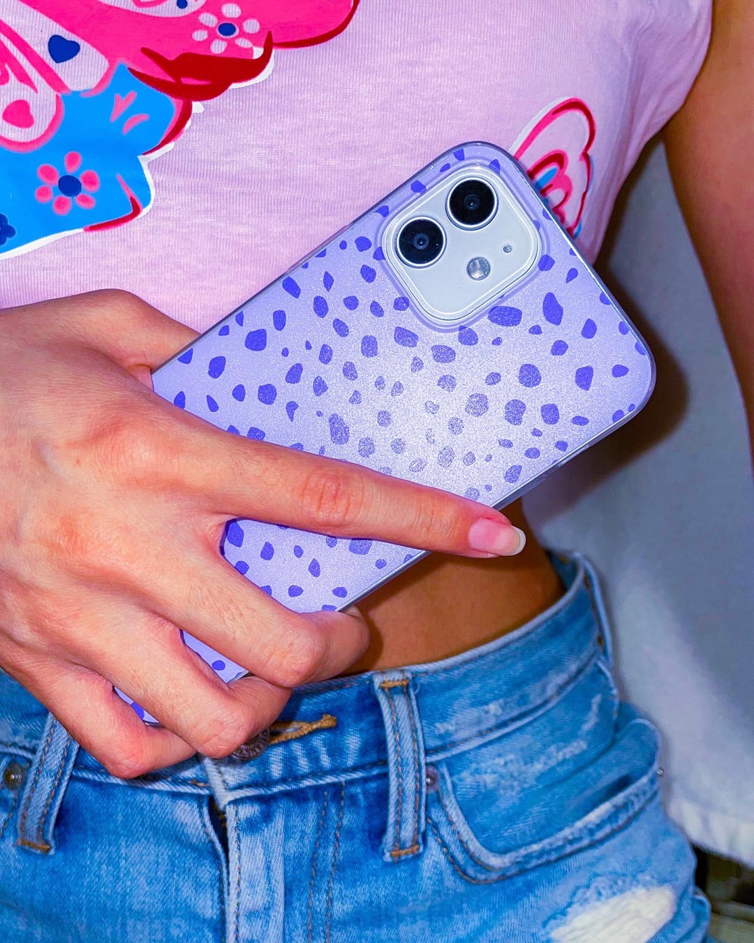 Dotted Animal Print iPhone Case