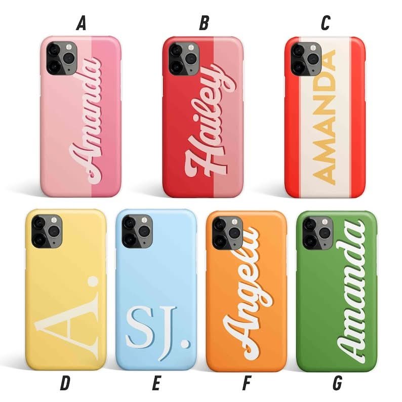 90's Retro Personalized Monogram iPhone Case - Custom Phone Cases - iPhone 14 Pro - Slim - inRipples