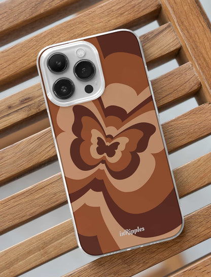 Latte Butterfly iPhone Case