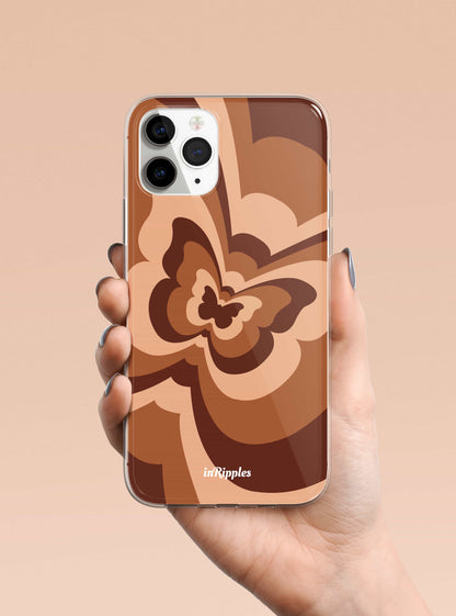 Latte Butterfly iPhone Case