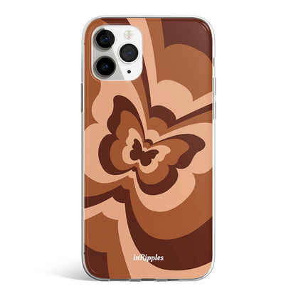 Latte Butterfly iPhone Case