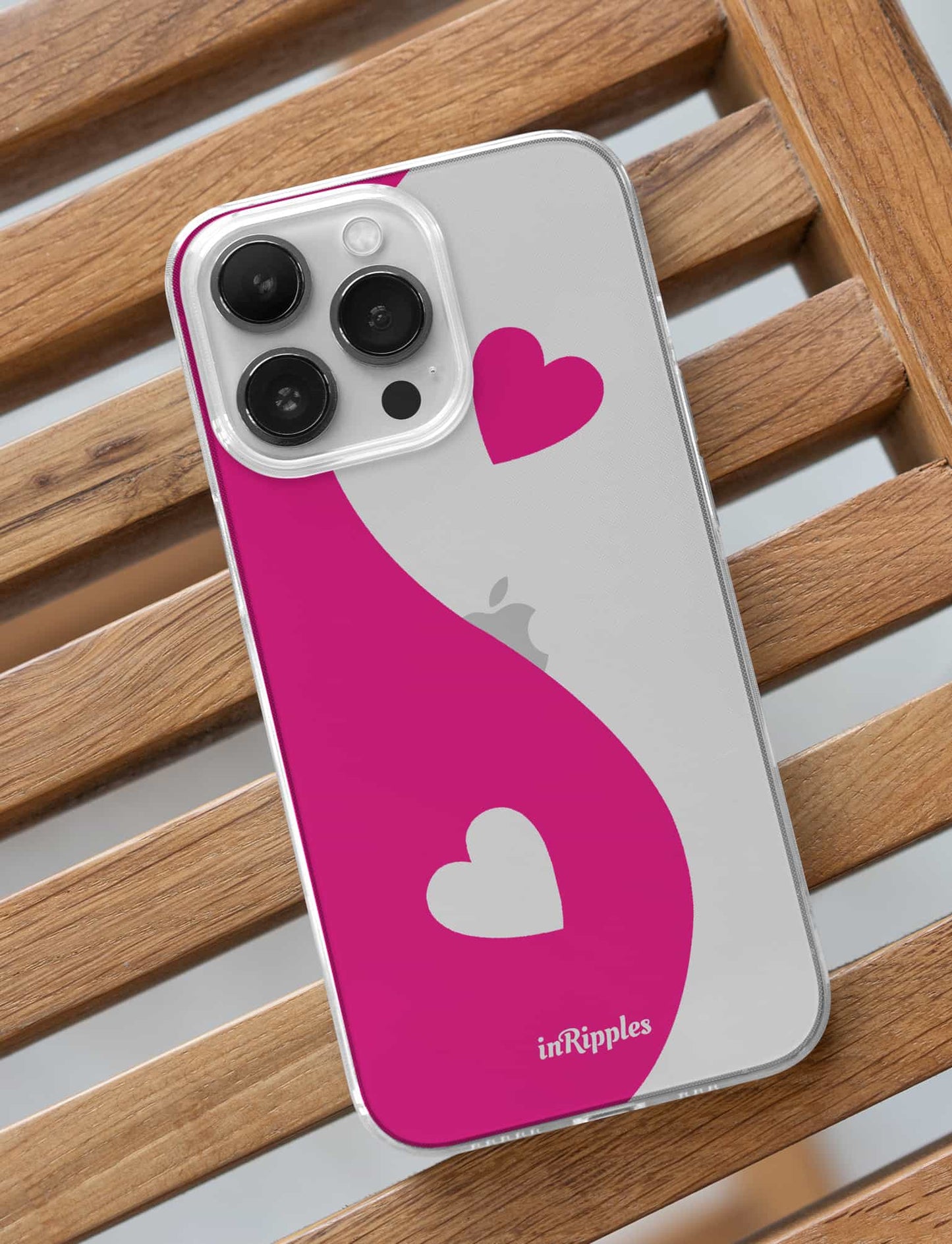 Yin-Yang Love Clear iPhone Case