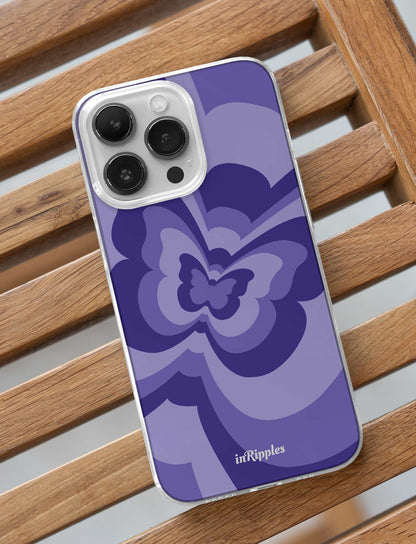 Violets Butterflies iPhone Case