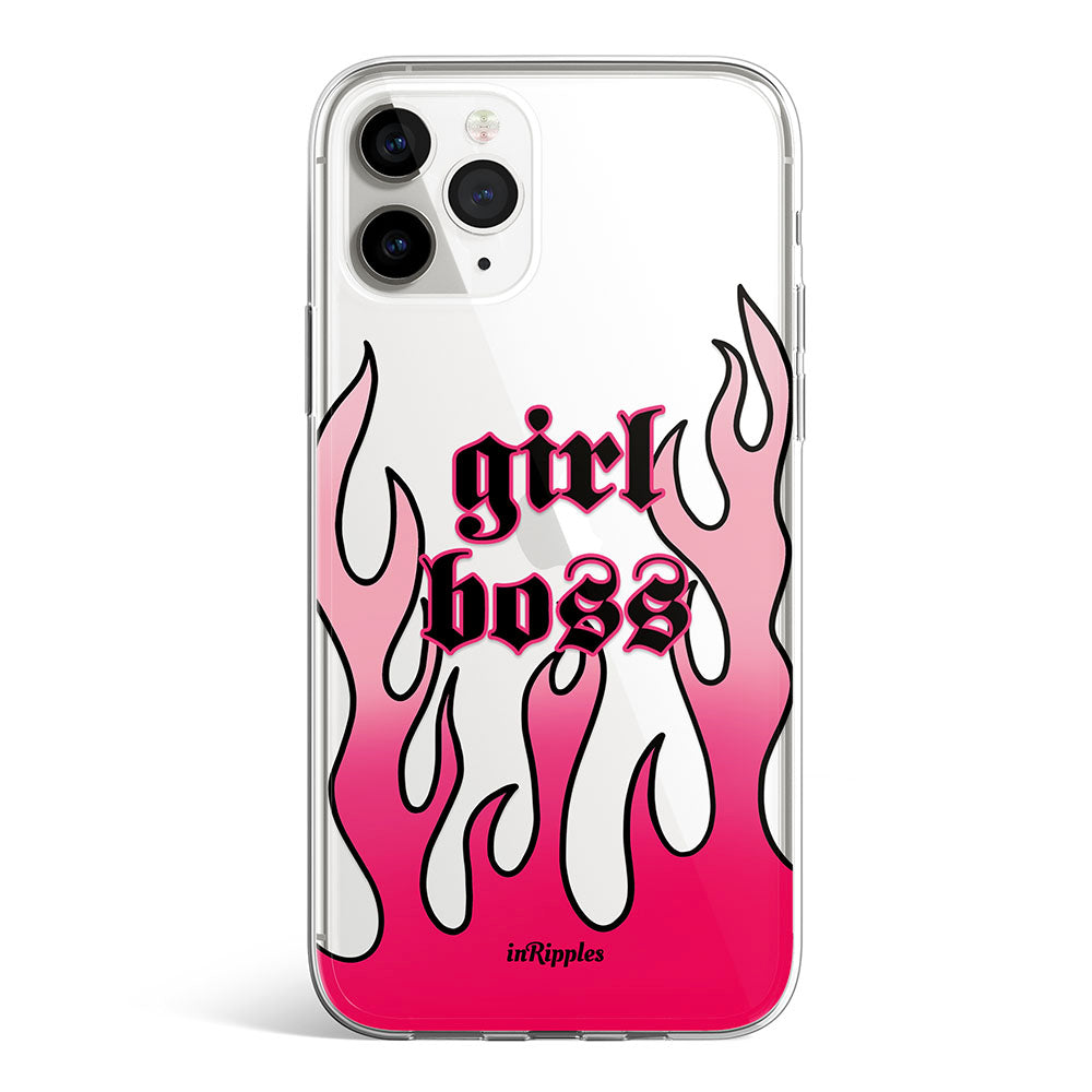 Pink Flame iPhone Case