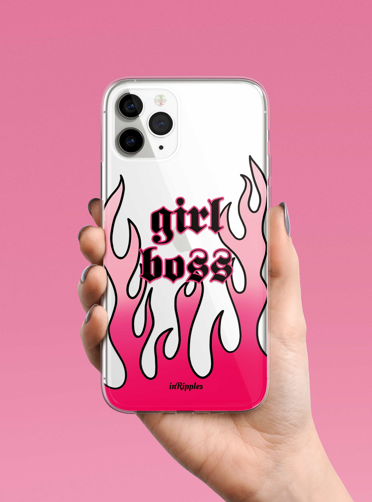 Pink Flame iPhone Case