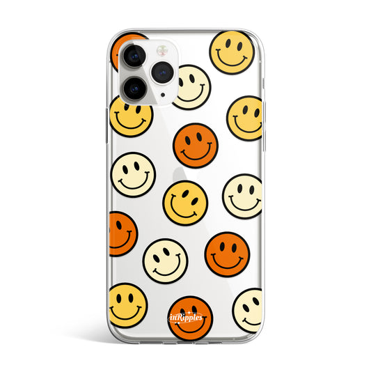 Smile Face iPhone Case-Yellow