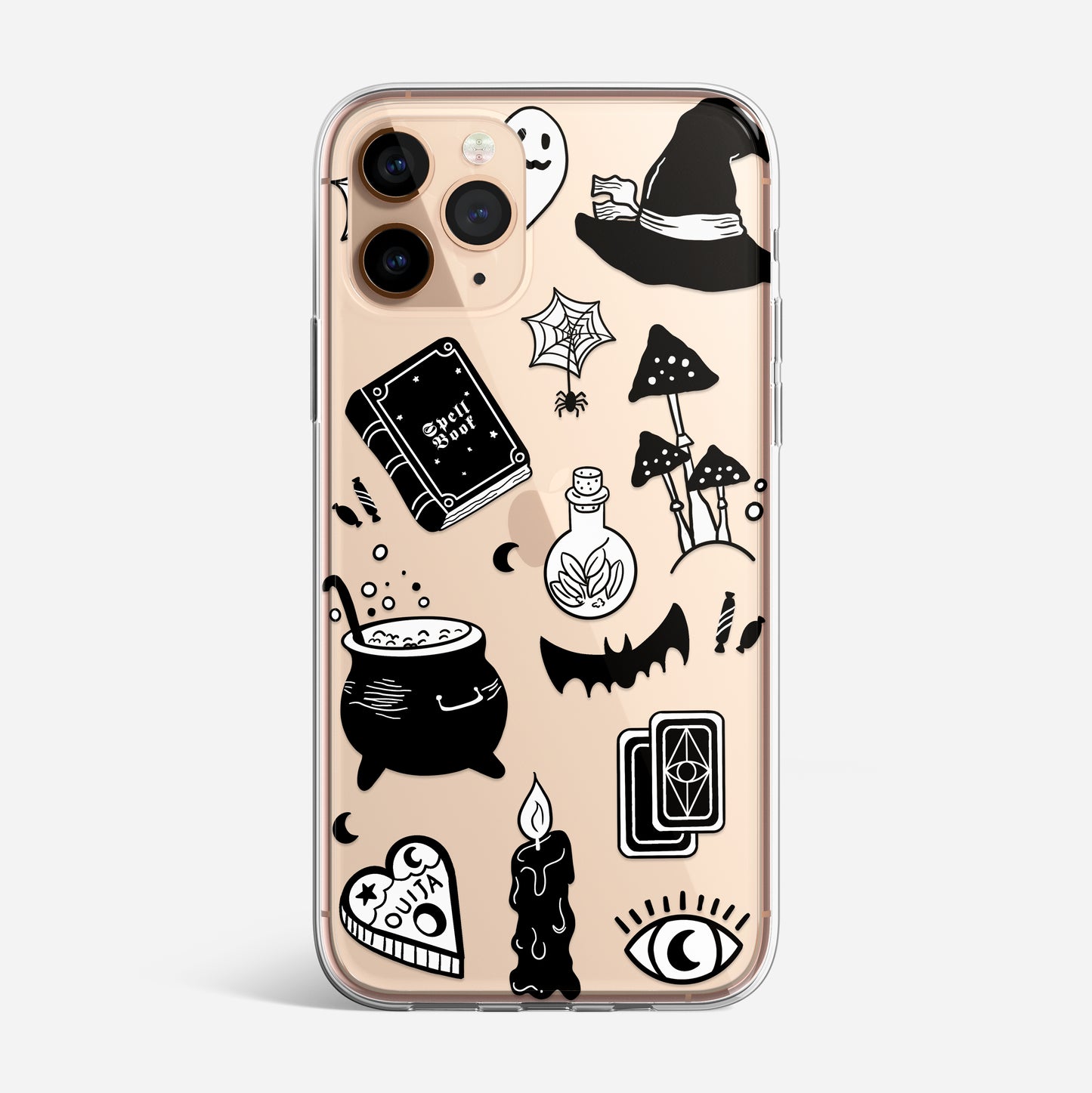 Spooky Vibes Clear iPhone Case