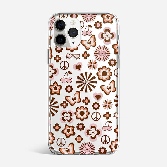 Peace & Flowers iPhone Case