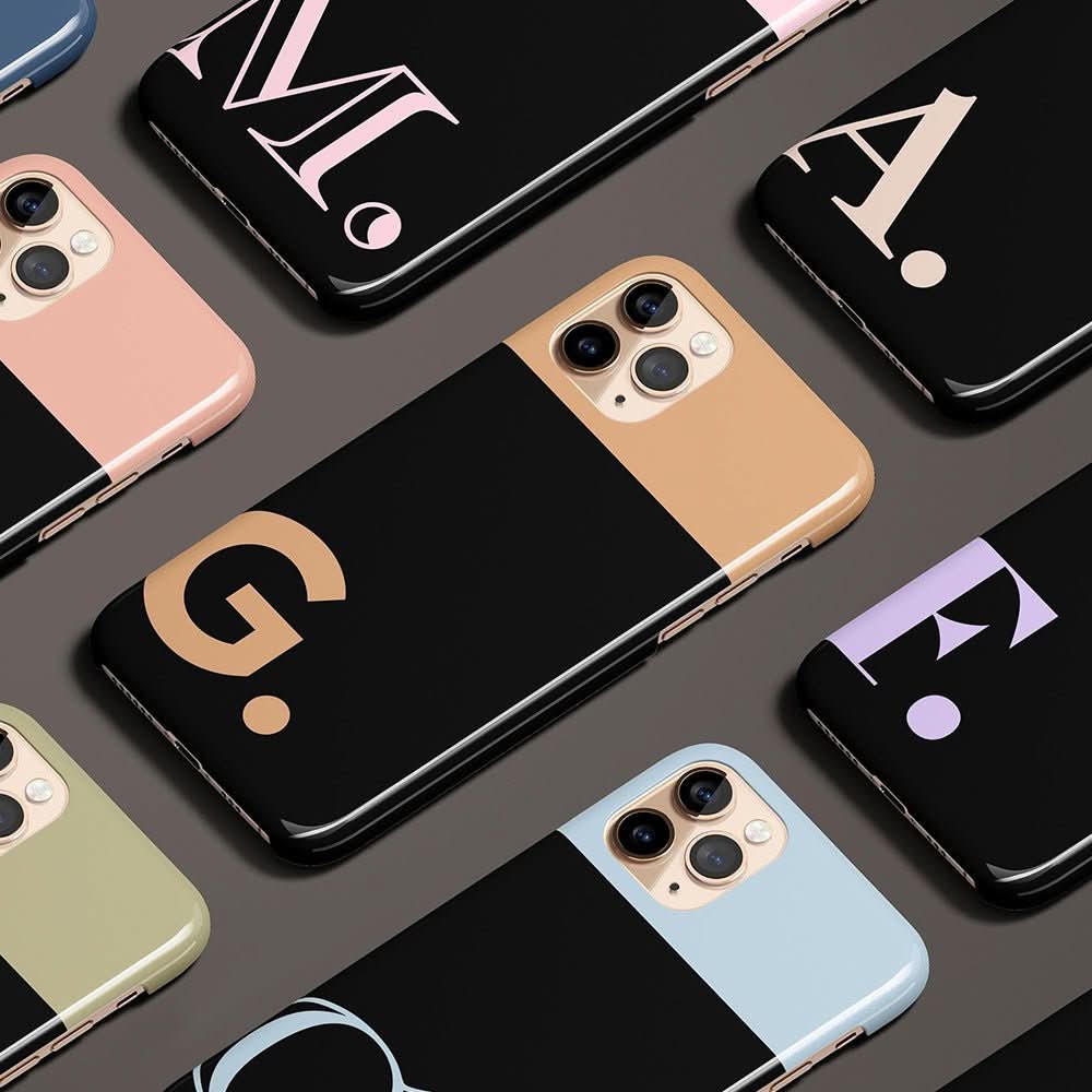 Big Initials Personalized Custom Name iPhone Case - Custom Phone Cases - iPhone 14 Pro - Slim - inRipples