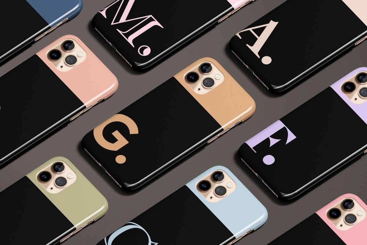 Big Initials Personalized Custom Name iPhone Case - Custom Phone Cases - iPhone 14 Pro - Slim - inRipples