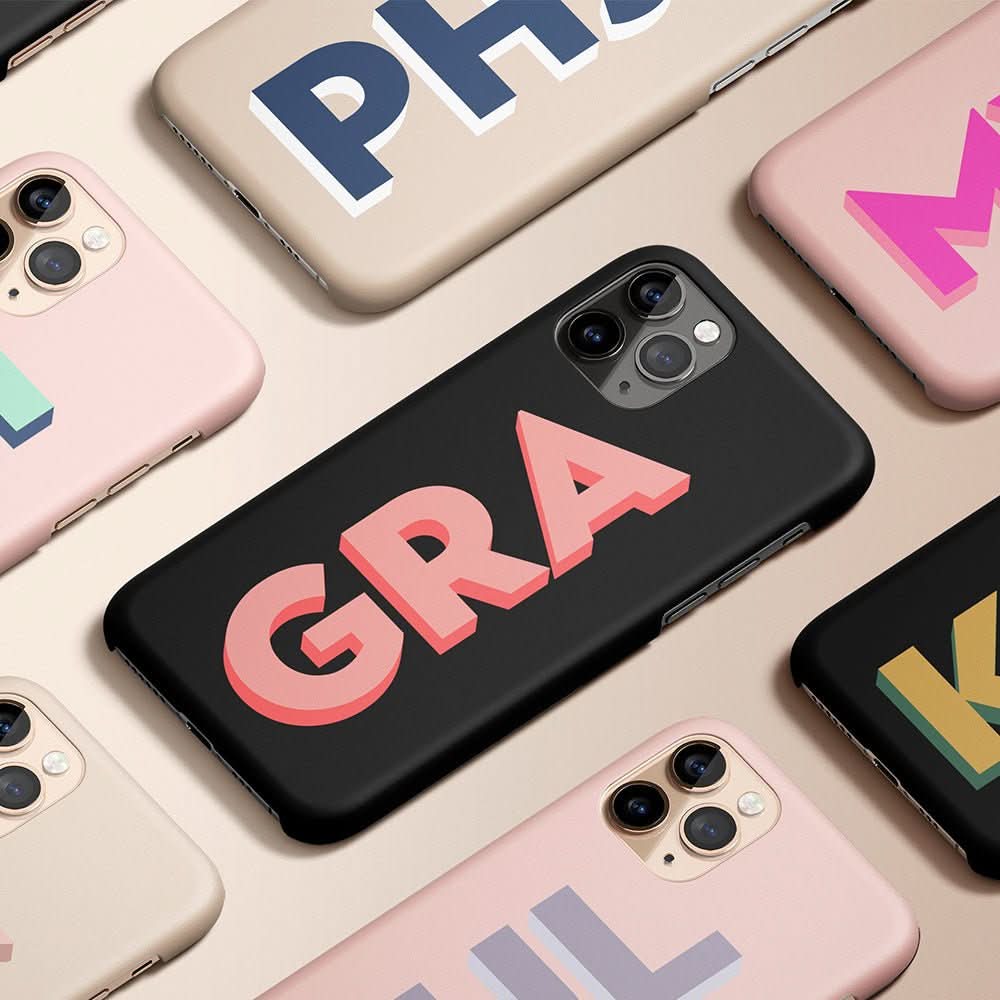 Big Initials Personalized iPhone Case - Custom Phone Cases - iPhone 16 Pro Max - Slim - inRipples