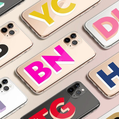 Big Initials Personalized iPhone Case - Custom Phone Cases - iPhone 16 Pro Max - Clear Case - inRipples