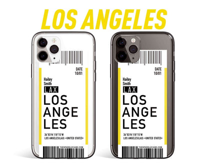 Boarding Pass Personalized Custom Name iPhone Phone Case - Custom Phone Cases - iPhone 16 Pro Max - Clear Case - inRipples
