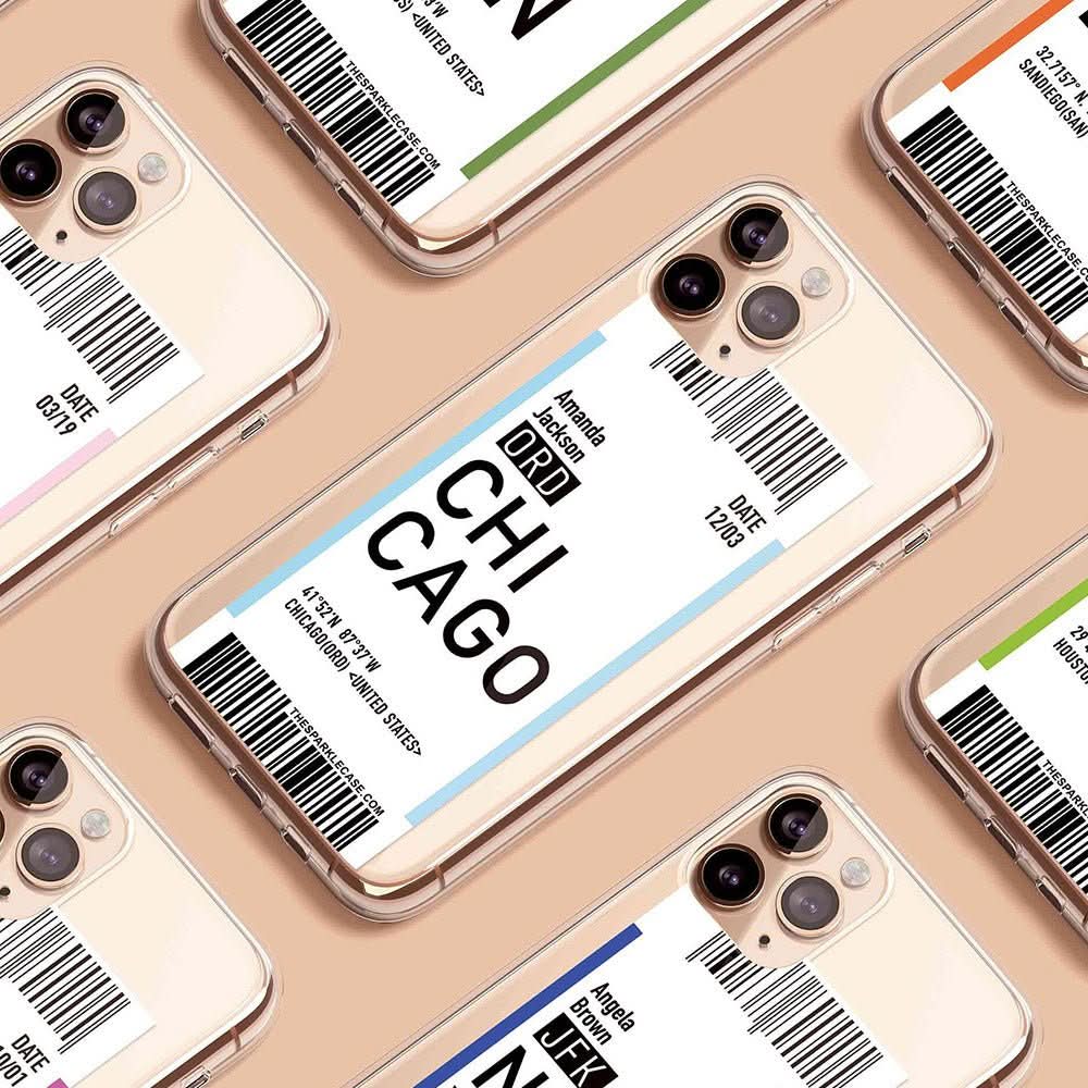 Boarding Pass Personalized Custom Name iPhone Phone Case - Custom Phone Cases - iPhone 16 Pro Max - Clear Case - inRipples