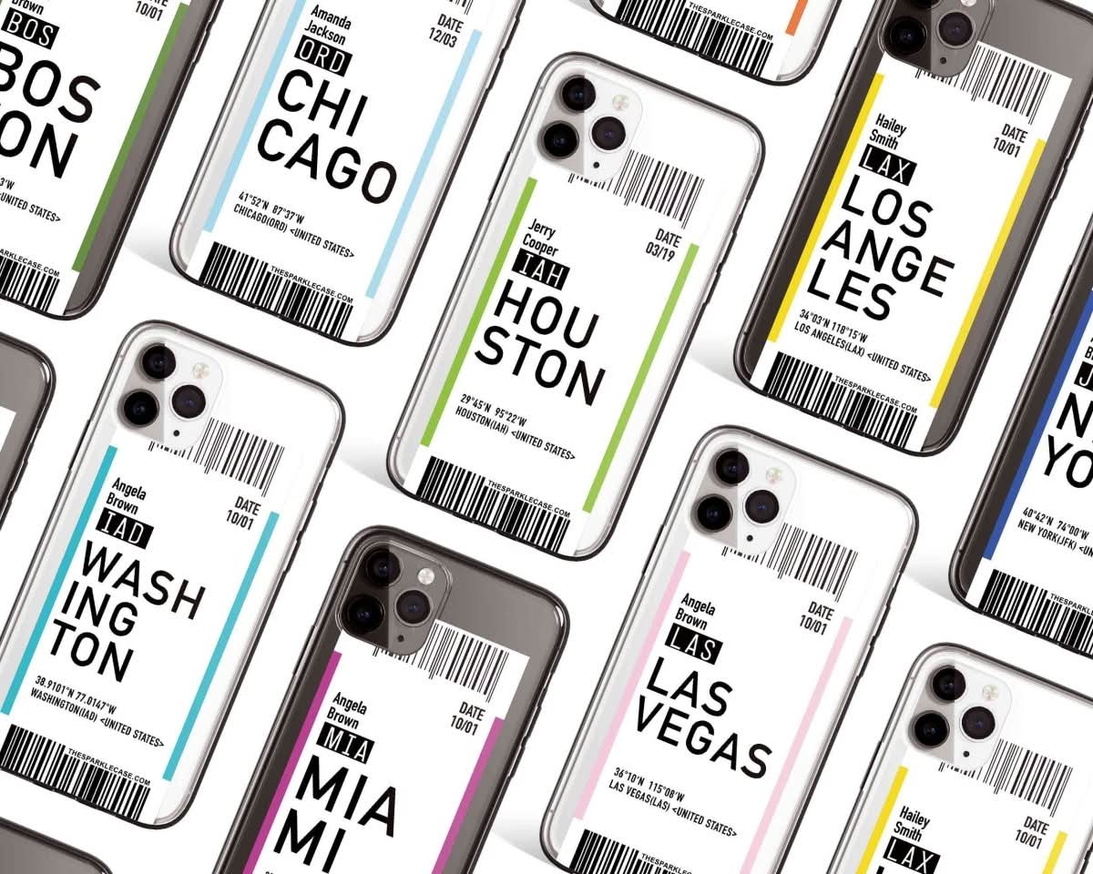 Boarding Pass Personalized Custom Name iPhone Phone Case - Custom Phone Cases - iPhone 16 Pro Max - Clear Case - inRipples