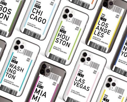Boarding Pass Personalized Custom Name iPhone Phone Case - Custom Phone Cases - iPhone 16 Pro Max - Clear Case - inRipples