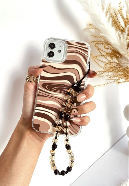 Brown Swirls iPhone Case - Mobile Phone Cases - iPhone 16 Pro Max - inRipples