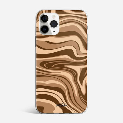 Brown Swirls iPhone Case - Mobile Phone Cases - iPhone 16 Pro Max - inRipples