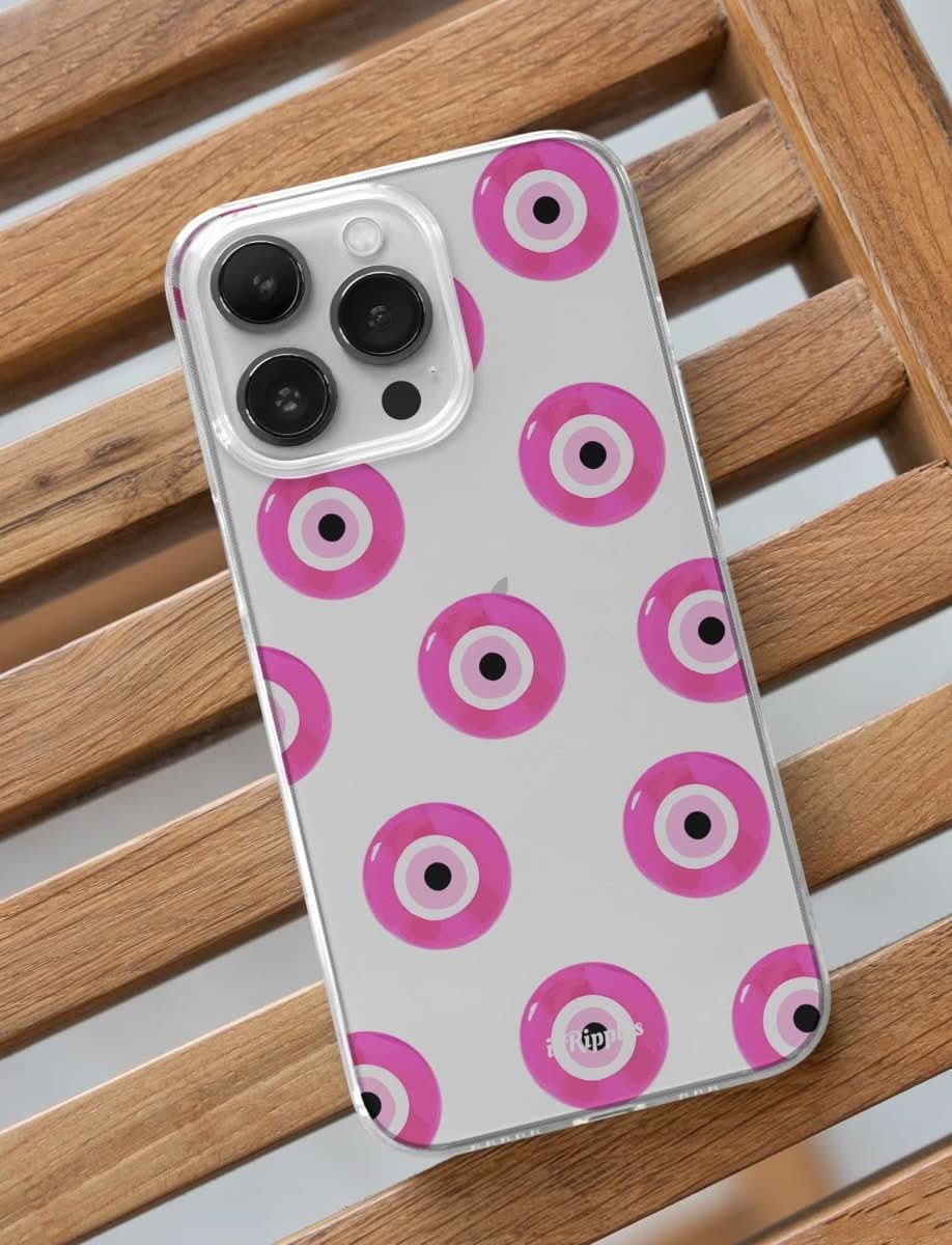 Evil Eyes iPhone Case - Pink - Mobile Phone Cases - iPhone 16 Pro Max - inRipples