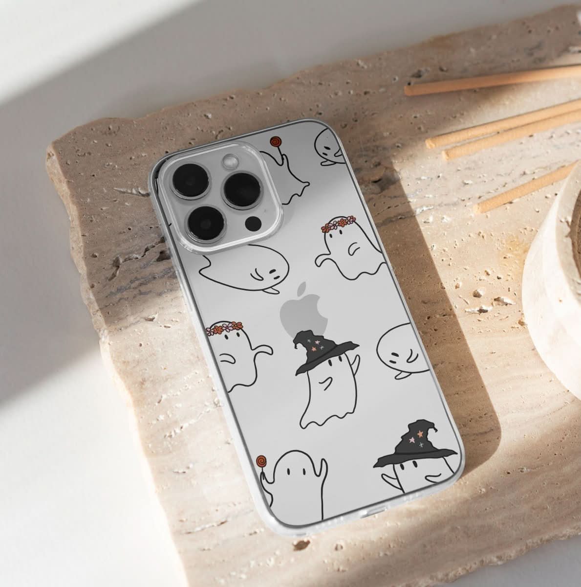 Ghosts Clear iPhone Case - Mobile Phone Cases - iPhone 16 Pro Max - inRipples
